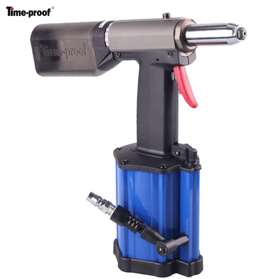Pistola de rebite pneumática industrial com sistema de vácuo curso de 19 mm